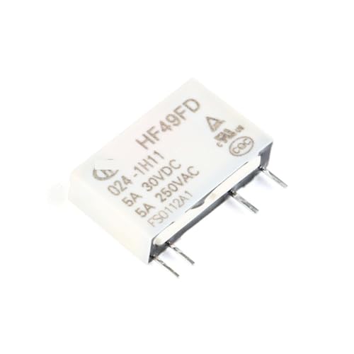 Relé 24V HF49FD-005-1H12 micro relé 4 pines 5A corriente continua interruptor electromecánico 6
