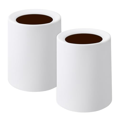2 Pack Round Modern Trash Can Bedroom, 3Gal/12L Bathroom Trash