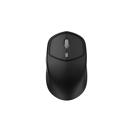 Image of Electro Wolf WM27 Jade 2.4Ghz Wireless + Bluetooth 5.0 Mouse, 6 Button Mice, DPI Upto 1600, Works on 2 Devices at Same time Windows /Mac /Android, Low Power Consumption (Jade Black)