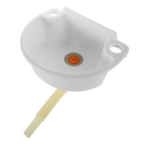 Lurrose Lavabo De Mano Compacto De Plástico Sin Taladro Ahorro De Agua para Baño Pequeño Balcón Autocaravana con Tubería De Desagüe 1 Unidad Semicircular 31x21 Cm
