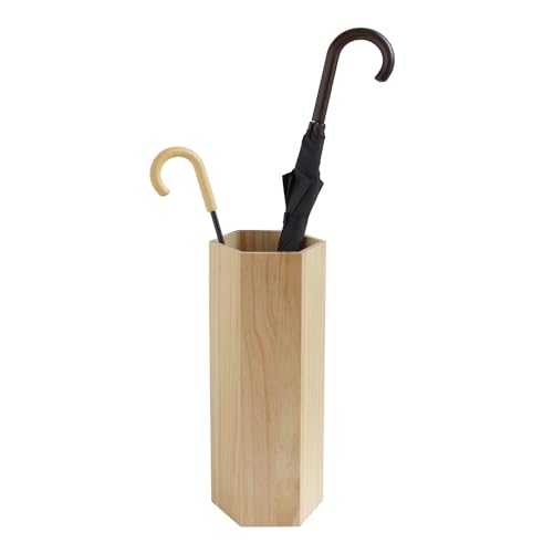 Box and beyond - Porte Parapluie - 20 x 17,5 x 50 cm - Bois Naturel - Pin - Rangement Parapluie -...