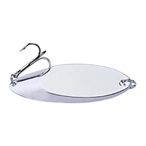 Señuelo Cucharilla Metálico 3.35cm (1.32') con Gancho Triple - Acción de Nado Realista para Trucha, Bass, Lucio y Más