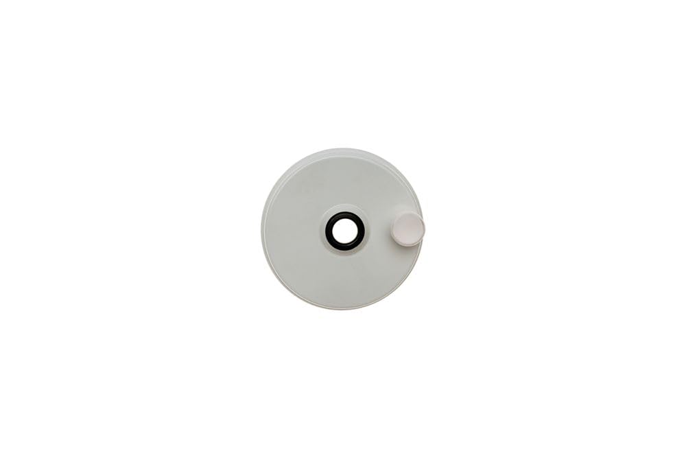 BRÖTJE 967457 - Tapa de 125 mm con orificio de medición (aluminio)