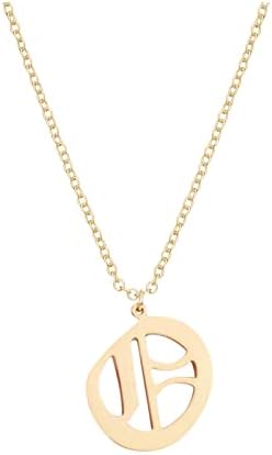 Sandistore125 Crystals Necklaces Pendant Necklace For Women Gold Stainless Steel Necklaces A Z 26 Alphabet Initial