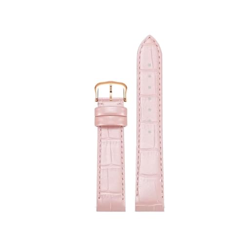 Bracelet en cuir de veau pour Cartier Dumont 19mm rose gold l'élégance d'un fermoir rapide