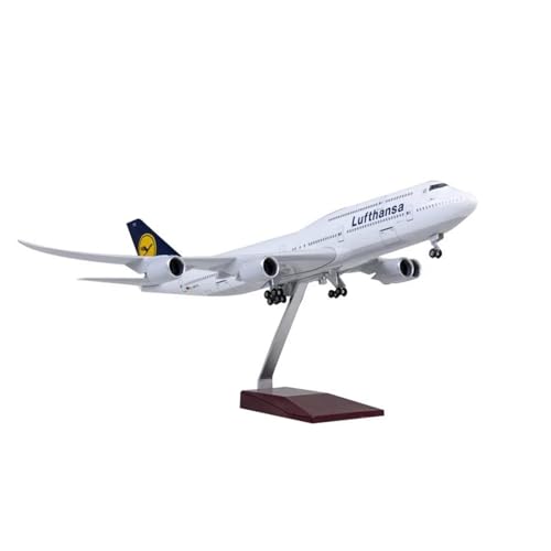 Aviones fundidos a presión Lufthansa A380 a escala 1:160 con luz nocturna para vitrina