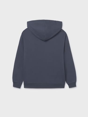 Mayoral Embossed Hooded Pullover for Boys Navy2
