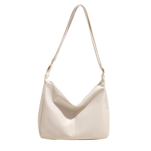 Image of GRPKSSIB PU Leather Shoulder Bags Hobo Crossbody Bag Casual Tote Handbags Women's Crescent Purse with Adjustable Strap