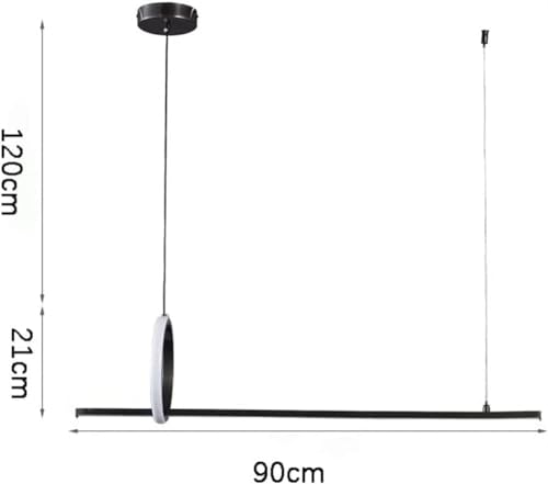 Lustre suspension LED moderne pour éclairer efficacement une table de salon - 6