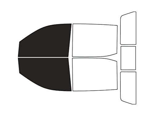 Rvinyl Window Tint Kit Compatible with GMC Sierra 2019-2024 (4 Door Crew Cab) - Front Precut Kit - 20%