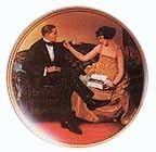 Norman Rockwell Collector Plate - "Flirting in the Parlor"