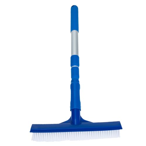 FUNOMOCYA Ergonomic Pool Cleaning Brush Long Telescopic Handle Tile Cleaning Brush