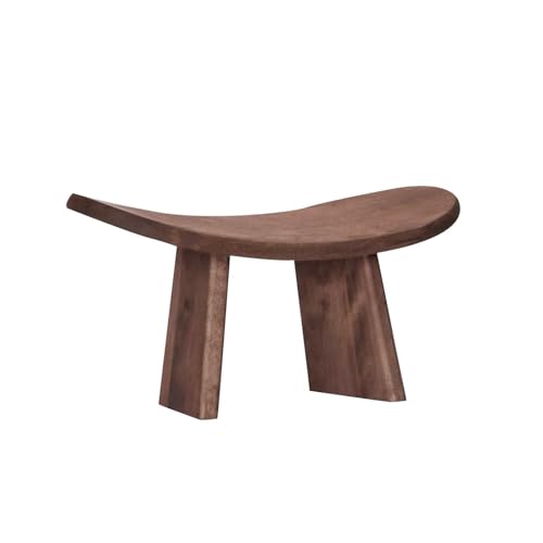 瞑想ベンチ ハンドメイド ローシート 木製チェア 祈り用 大人用 瞑想用 ウォールナット M, クルミ