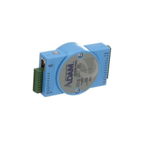 ADAM-6066-D 6 DO/6 DI Power Relay Module, I/O Module, Digital, 6 Inputs, 6 Relay Outputs, Modbus TCP