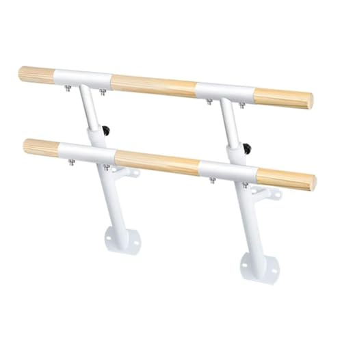 Barre de ballet double avec hauteur réglable 70-115 cm pour entraînement