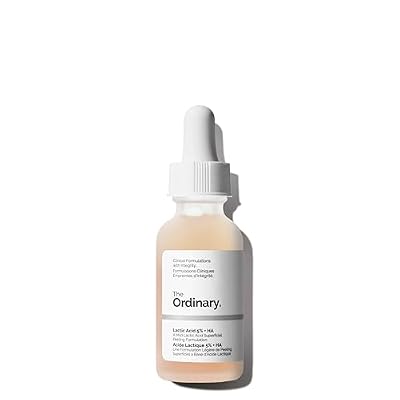 The Ordinary Lactic Acid 5% + Hyaluronic Acid 2%, Gentle Exfoliating Serum for Smoother Skin