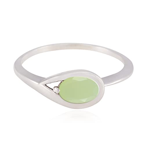 Bagues en pierres précieuses argent sterling 925 bague fantaisie ovale
