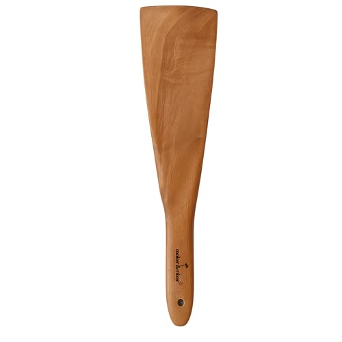 Image of Cooker&Mixer Wooden Flip /Spatula /Ladle for Cooking Dosa /Roti /Chapati | Kitchen Tools | No Harmful Polish | Handmade | Cookware (Turner)