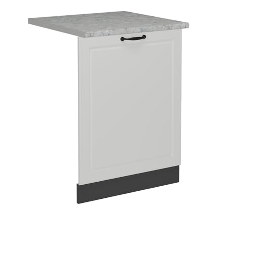 Vicco Panel Frontal del lavavajillas R-Line, Blanco casa de Campo, 60 cm, ET Mármol