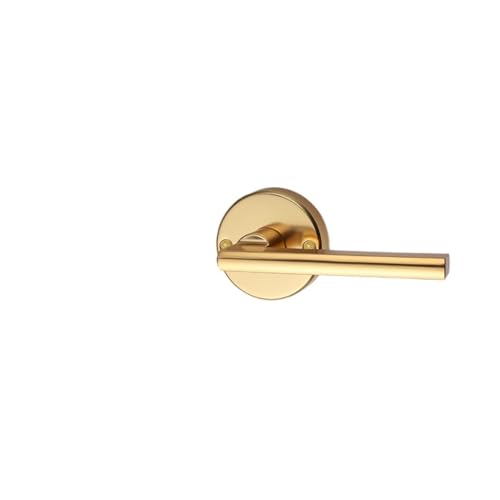 Serrure de porte cachée simple face or sablé mécanique fluide - 2