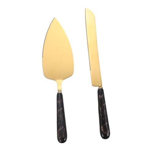 GALPADA Tagliapasta e Spatola Per Dolci in Acciaio Resistente Manico in Ceramica, Utensile Per Servire Torte Da Festa, Pala Per Pizza Facile Da Pulire, Set Per Matrimoni e Compleanni
