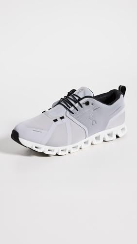 On Men's Cloud 5 Waterproof Sneakers, Glacier/White, 12 Medium US