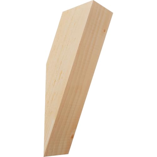 Ekena Millwork BRC04X06X14TRA00SDF 3 1/2"W x 6"D x 14"H Traditional Smooth Knee Brace, Douglas Fir
