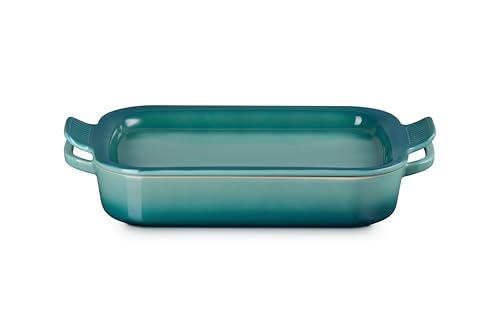 Image of Le Creuset Stoneware Rectangular Dish with Platter Lid, 3 qt., Riviera
