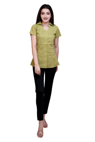 MaishiCotton Slub Solid Western Top