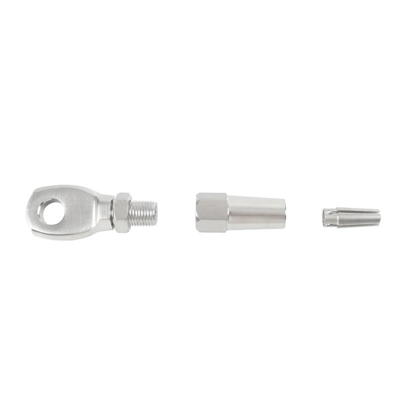 Morsetti Per Fune Hardware di tensione terminale Swageless Eye for ringhiera for cavi da 2 pezzi for for cavo metallico 6 mm