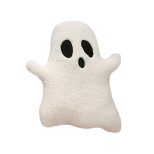 Geist Kissen Ghost Plush - Ghost Throw Pillow | Boo Ghosts | Weiches Plüschkissen mit PP -Baumwollfüllung, ohne Schuppendesign, ideal für Halloween, Geburtstage, Kinderzimmer und Festliche Wohnkultur
