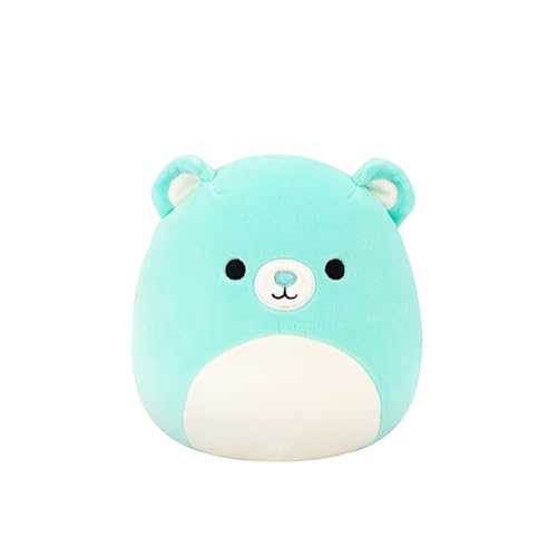 Squishmallows Belinda l'ours bleu sarcelle de 19 cm est une peluche ultra douce à collectionner