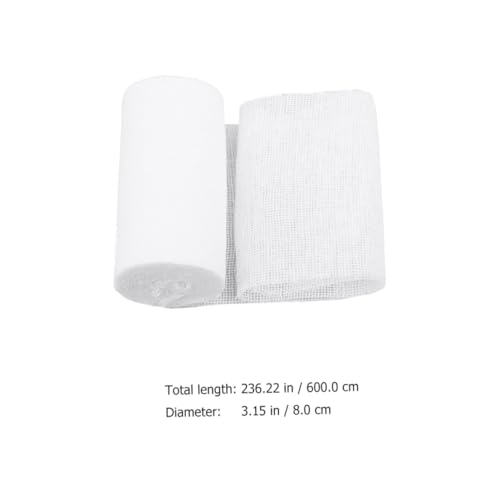 10 rollos de venda compresiva desechable de gasa 8x600cm para primeros auxilios y entrenamiento miniatura 2