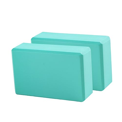 2PCS Thick EVA Yoga Blocks for Fitness & Dance Practice Multi Purpose Yoga Brick Set Blackish Green Ideal for Home Use and Yoga Enthusiasts