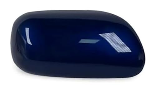 ドアミラー カバー 交換 用 カローラ EX 2003 2004 2005 2006 ドアウィングミラーキャップ サイドリアビュープロテクター シルバー/ブラックシェル カーリアビューカバー(青,Right)