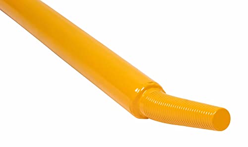 Image of Mytee Products 4 Pack 39.5 inch Combination Winch Bar for Flatbed Trailer - Yellow Powder Coated Carbon-Steel Combo Winch Bar with Non-Slip Handle & Square Head for Chain Lever Binders