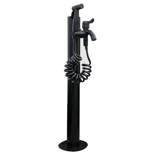 Soporte de manguera anticongelante de acero inoxidable 304 para jardín, columna de agua, con llave de bloqueo, fuente de hidrante de riego duradera para exteriores