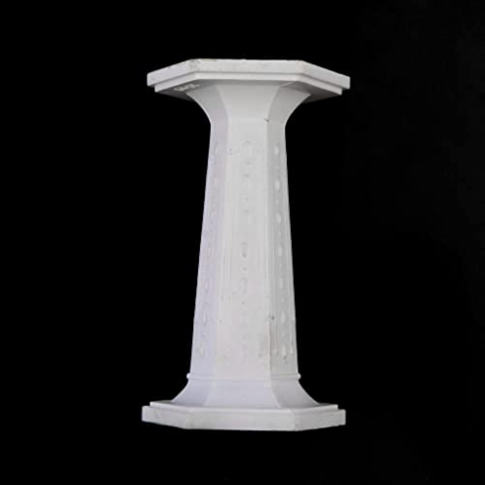 Hexagonal Column Pedestal Statue Alabaster Sculpture