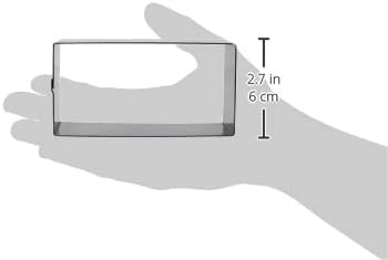 IBILI 722712 Rectangular Circle, Stainless Steel, Brown, 12 x 6 x 4.5 cm