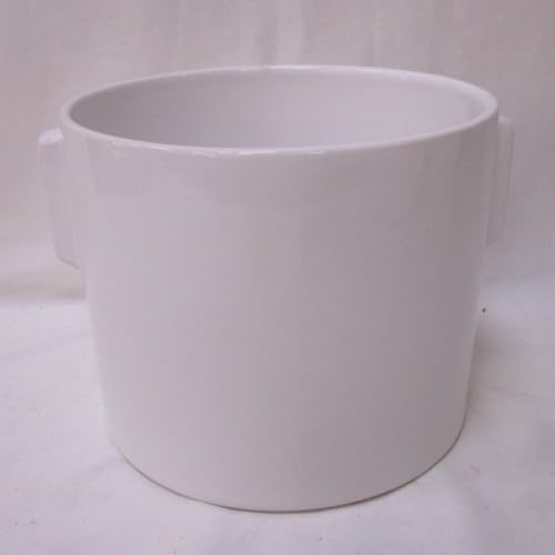 212 Main White with Handles Planter