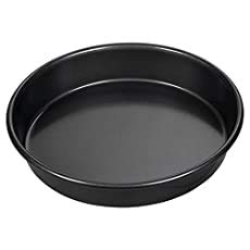 DiBha Hard-Anodized Teflon Non Stick Pizza Pan/Tawa (Black, 7.5 inch)