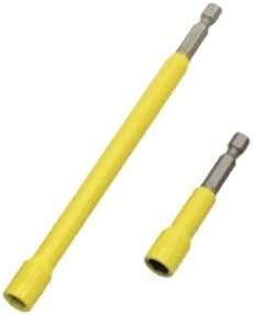 Rack-A-Tiers 70661Y Color Coded Magnetic Hex Bit Hexagonal 5/16 Inch Yellow