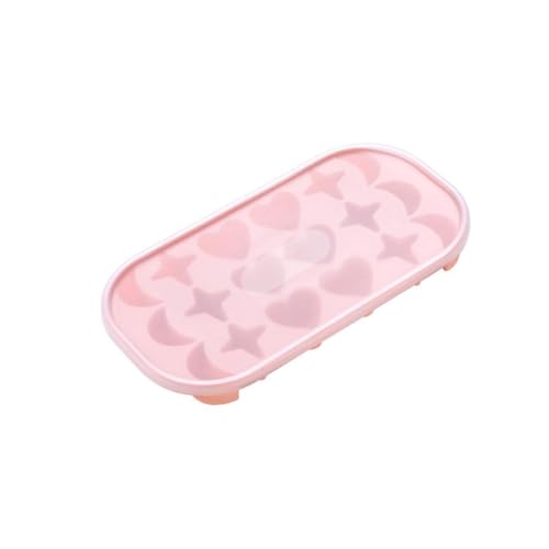 アイスクリームキューブトレイ冷凍庫作成型ドリンクハートスタームーンアイシング食品型再利用可能な冷蔵庫メーカー家庭用バーアクセサリーピンク