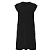 Sinzelimin Women's Pullover Dresses Fashion Solid Color Sleeveless Crewneck Loose Comfy Tank Mini Dress Summer Beach Sundress Black Small