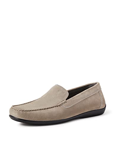 Geox U ASCANIO, Mocassini Uomo, Grigio Anthracite...