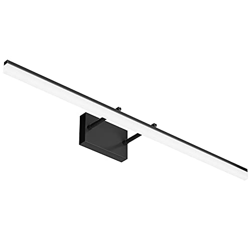 Image of Aipsun Modern LED Vanity Light Adjustable Bathroom Light Fixtures Over Mirror Rotatable Vanity Lighting 5500K 40 inch Black