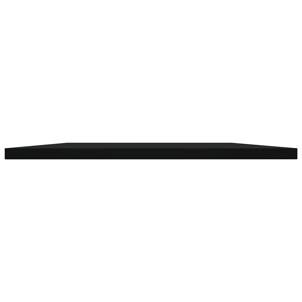 Bücherregal-Bretter Schwarz aus Holzwerkstoff 80x40x1,5 cm 8 Stück für Regalsystem Wandregal Standregal zur Aufbewahrung und Ordnung im Wohnzimmer Büro Keller