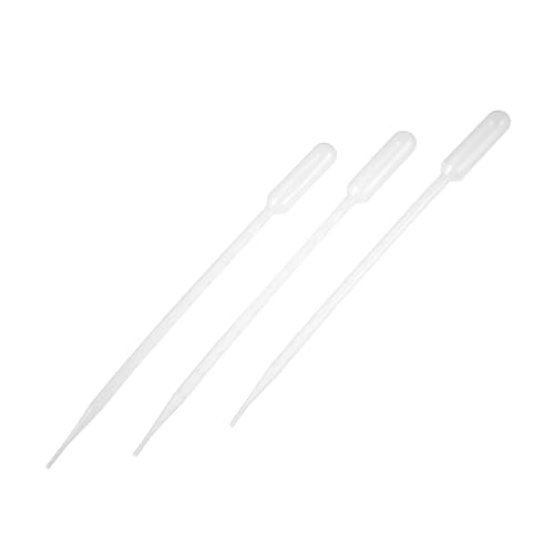 KICHOUSE 100pcs Plastic Dropper Medicine Dropper Laboratory Dropper Pipettes Essential Oil Dropper Pipettes Pipette Droppers Calibrated Dropper Useful Graduated Droppers Transparent