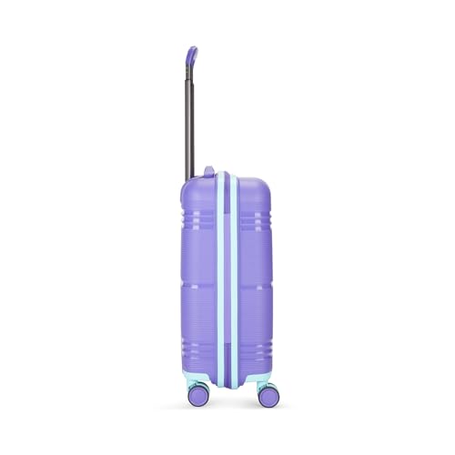 Image of Skybags Cabin Paratrip Hard Luggage (55 cm) | Polypropylene Luggage Trolley with 8 Spinner Wheels| Purple Oppulence | Unisex