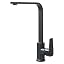 Black Square Kitchen Tap Monobloc